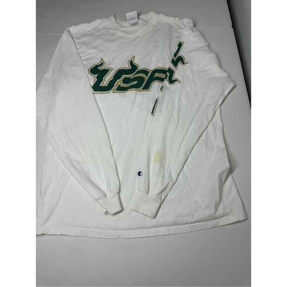 Vintage USF Bulls Champion Spell-Out Longsleeve Cotton Size XL See Description - Picture 8 of 15